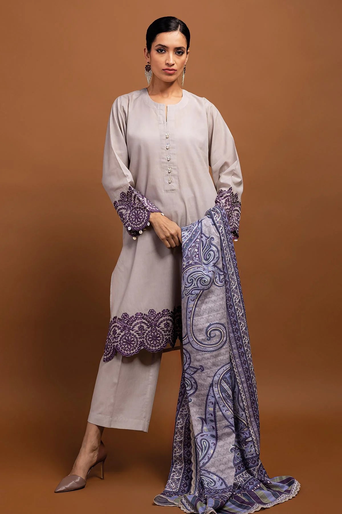 Khaadi BCB23102 Grey Spring Summer Lawn Vol 1