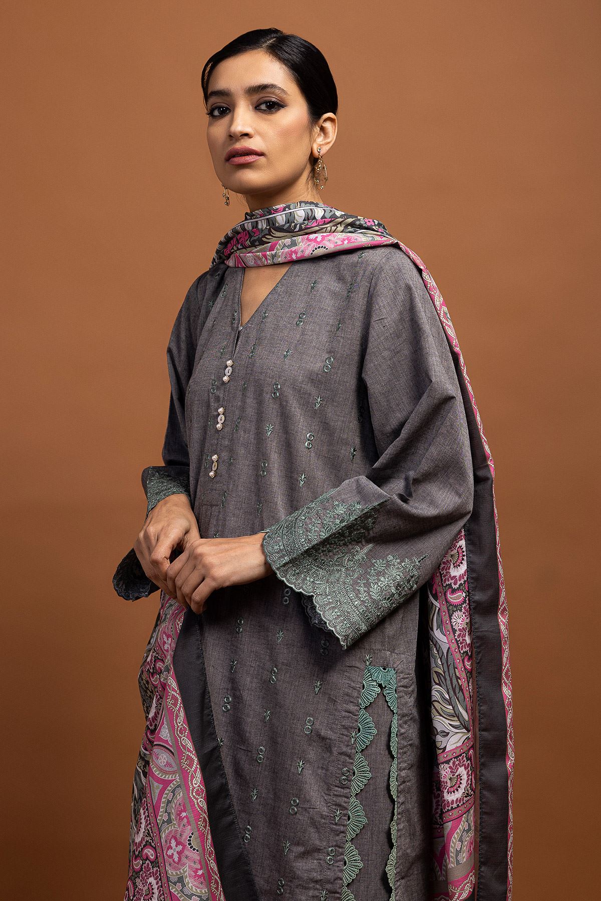 Khaadi Grey Spring Summer Lawn Vol 1