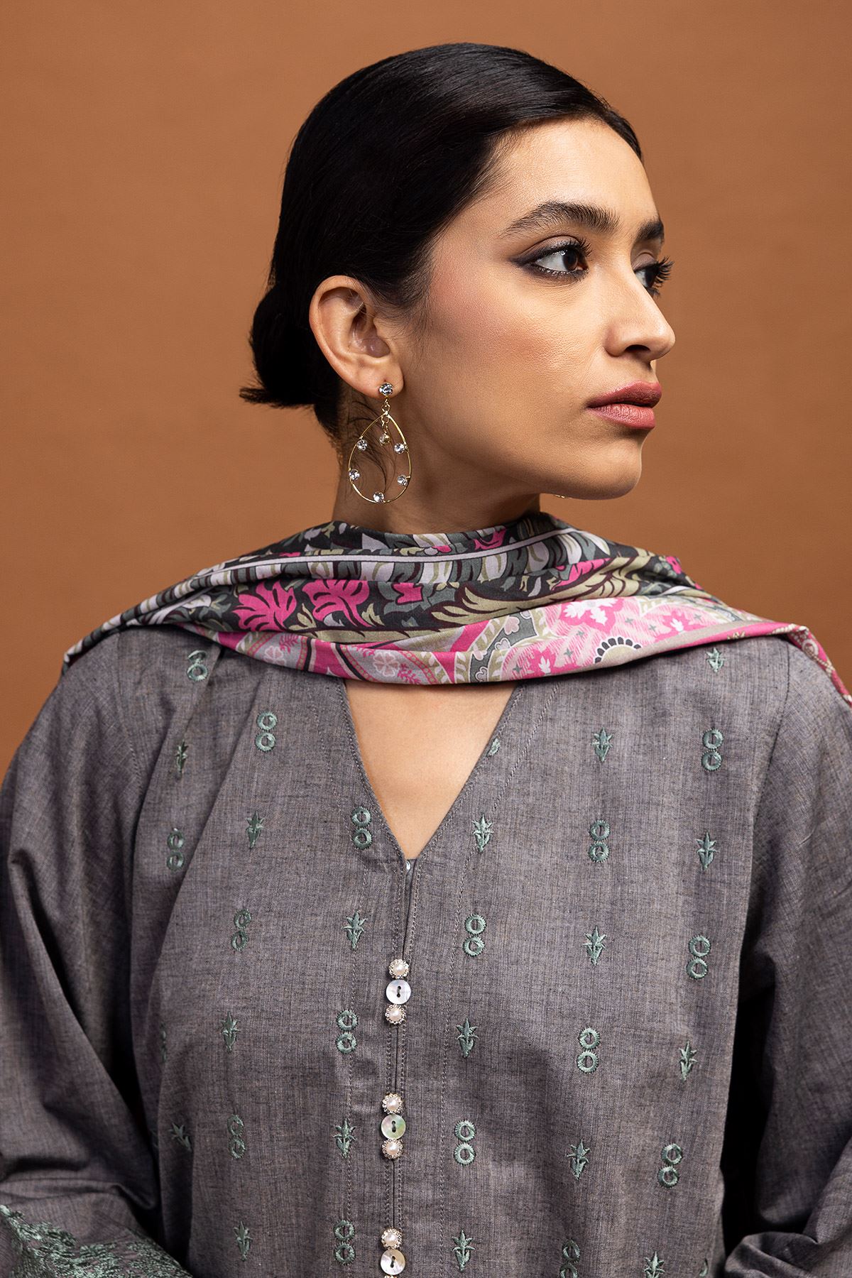 Khaadi Grey Spring Summer Lawn Vol 1