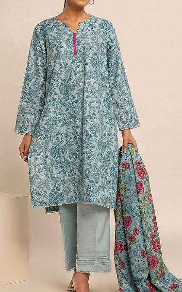 Khaadi Light Turquoise Khaddar Suit