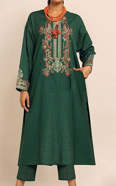 Khaadi Green Crosshatch Suit (2 Pcs)